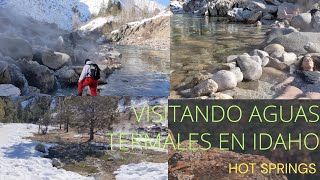 Visitando aguas termales en Lowman idaho  hot springs en Idaho [upl. by Okeim]