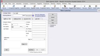 How to create a Customer Record in Reckon Accounts HD [upl. by Learsi]