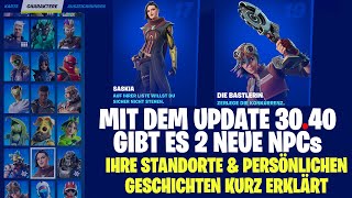 Fortnite  Charakter Sammlung v3040  2 neue NPCs Saskia amp Die Bastlerin [upl. by Wu]