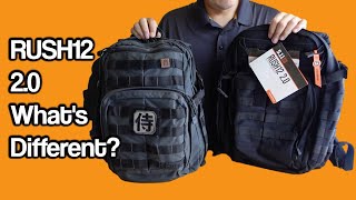 New 511 Tactical RUSH 20 vs Old RUSH 12 Backpack Comparison [upl. by Asreht946]