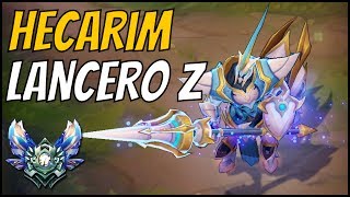 ► HECARIM LANCERO Z Lancer Zero Hecarim  Nueva Skin GUIA S7 en ESPAÑOL  League of Legends [upl. by Nochur]