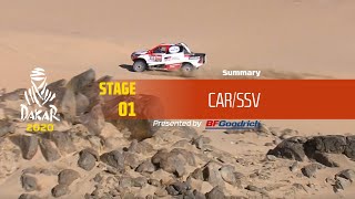 Dakar 2020  Stage 1 Jeddah  Al Wajh  CarSSV Summary [upl. by Kurtzig]