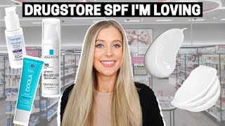 5 New Drugstore Sunscreens Im Loving Neutrogena La Roche Posay Coola Eucerin SPF [upl. by Jory915]