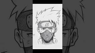 Kakashi Drawing in simple mode kakashi anime [upl. by Susette]