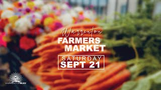 Saturday SEPT 21 ☀️ Warrenton Farmers Market [upl. by Hump]