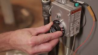 How to Adjust the Temperature on Your Natural Gas Water Heater [upl. by Nebuer780]