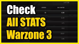 How to See All Stats amp Leaderboards in Warzone 3 Reset amp Warzone 2 Stats [upl. by Monie]