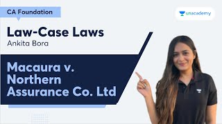 Macaura v Northern Assurance Co Ltd  Law Case Laws Batch  CA Foundation  Ankita Bora [upl. by Neve]