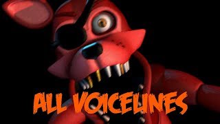 Rockstar Foxy  All Voicelines with Subtitles  Ultimate Custom Night [upl. by Prentice]