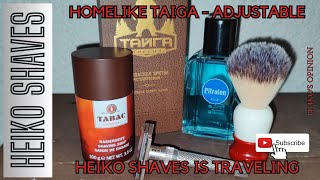 Homelike Taiga  First shave  Tabac Original  Pitralon [upl. by Llerraf237]