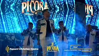 Popurrí Cristian Castro Azul  No Podrás En Vivo  La Picosa Hernández Banda [upl. by Aihsenak]