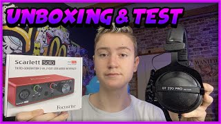 UNBOXING amp TEST DU CASQUE DT 770 PRO 250 OHM AVEC UNE FOCUSRITE SOLO  il est incroyable [upl. by Shalne82]