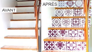 COMMENT DÉCORER MON ESCALIER EN MOINS DE 30 MINUTES [upl. by Bunni]