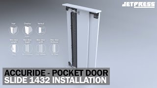 How to Install the Accuride 1432 Pocket Door Slide [upl. by Duck238]