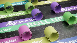 Make This Roll Up Effect In Blender [upl. by Vida]