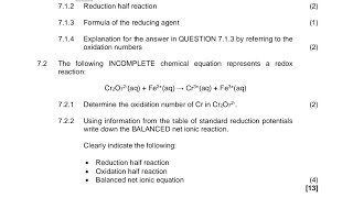 Grade 11 Redox reactions Practice questions Physical science [upl. by Tikna]