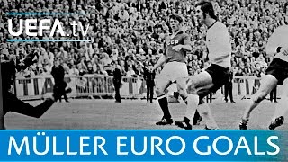 All of Gerd Müller’s goals at EURO 1972 [upl. by Tobin363]