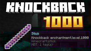 How To Get a KNOCKBACK 1000 STICK in Minecraft 1211 [upl. by Rolecnahc]