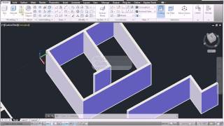 AutoCAD 3D 05 polysolid paredes pisos gradas [upl. by Patten553]