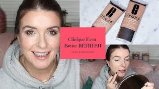 Clinique Even Better Refresh Foundation Review amp Swatches [upl. by Araed803]