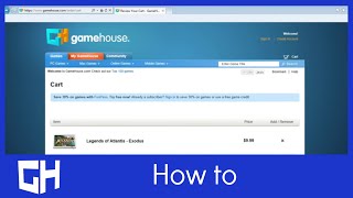 Buying a Game on GameHouse [upl. by Dilan]