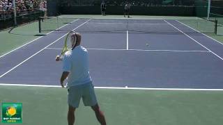 Roger Federer and Ivan Ljubicic Rallying in HD  Indian Wells Pt 11 [upl. by Ahsrat]