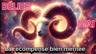 BÉLIER ♈  MAI 2024  La récompense bien méritée ❤️😍💪🎊 [upl. by Ahsinod]