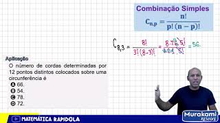 COMBINAÇÃO SIMPLES  ANÁLISE COMBINATÓRIA 03 [upl. by Wanids]