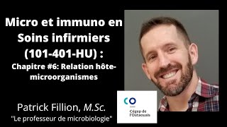 Chapitre 6 Relation hÃ´temicroorganismes Microbiologie et immunologie 101401HU [upl. by Geordie449]