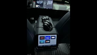 Cybertruck Software Update Rear Screen Bluetooth [upl. by Bel]