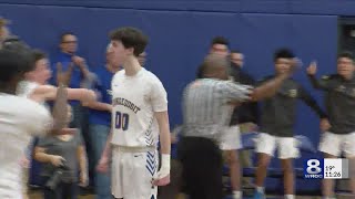 Irondequoit wins rivalry battle Rush Henrietta nets buzzerbeater East hits tripledigits [upl. by Fabiolas]