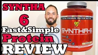 BSN Syntha6 Lean Muscle Protein Powder Supplement Review [upl. by Niras]