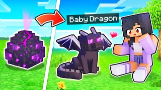 We ADOPTED Baby Dragons In Minecraft [upl. by Adiela]