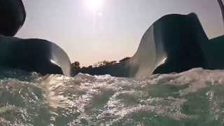 Blue Lagoon Water Park Pembrokeshire Outdoor Slide [upl. by Sarita431]