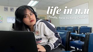 Life in NU 🐶 finally F2F Classes days in national u 💕  Francine Dy [upl. by Uriel]