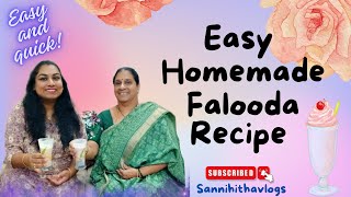 Falooda recipe  quick and easy  homemade [upl. by Mikahs]