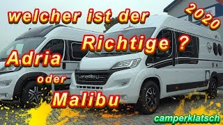 Adria Twin Supreme 640 SLB 💥 Malibu Van Charming Coupé 640 LE 💥 Modell 2020 💥 Wohnmobil Vergleich [upl. by Erialc]