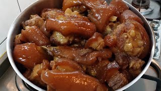 RESEP DAN CARA MASAK KAKI BABI KECAP ALA CHINESE RESTAURANT  ENAK SIMPLE PRAKTIS [upl. by Heimlich]