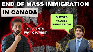 Quebec Ends Mass Immigration in Canada  Quebec says no to Students and Immigration [upl. by Sudoeht]