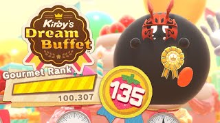 Kirbys Dream Buffet  All Unlockable Rewards Max Rank 135 [upl. by Anma]