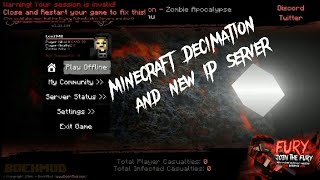 Minecraft Decimation 1  Rough Incounter Minecraft Apocalypse Server [upl. by Menon]