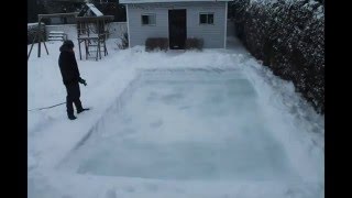 Patinoire maison en accéléré timelapse [upl. by Cybill]