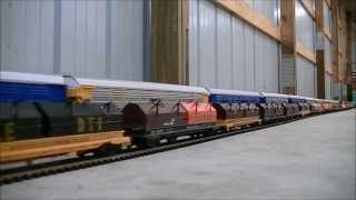 EPIC WORLD RECORD LONGEST MODEL HO SCALE TRAIN 1662 cars 25 Locomotives [upl. by Malissia]