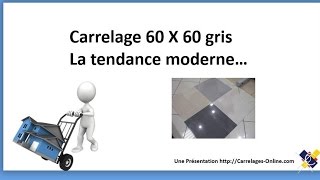 Carrelage 60 x 60 gris La Tendance Moderne [upl. by Aimet]