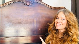 DIY Headboard Makeover 4 Color Distress Using Chalk Paint [upl. by Lundeen]