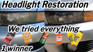 How to restore Headlights  DIY Headlight Restoration [upl. by Nayar]