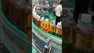 Display of bottling beer transportation line [upl. by Hpejsoj]