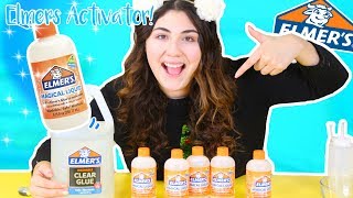 ELMERS MAGICAL LIQUID ELMERS SLIME ACTIVATOR Testing out elmers new products  Slimeatory 243 [upl. by Ilam]