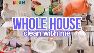 WHOLE HOUSE CLEAN WITH ME  CLEANING MOTIVATION  STAY AT HOME MOM MOTIVATION  BECKY MOSS [upl. by Michaela378]