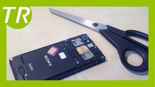 Normale SIM Karte Mini SIM zu Micro SIM Karte machen Deutsch FullHD [upl. by Vasti]